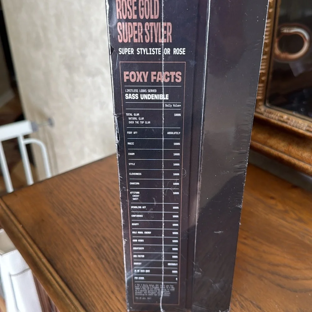FoxyBae Rose Gold Super Styler Hair Tool. Shinny finish, faster styling.